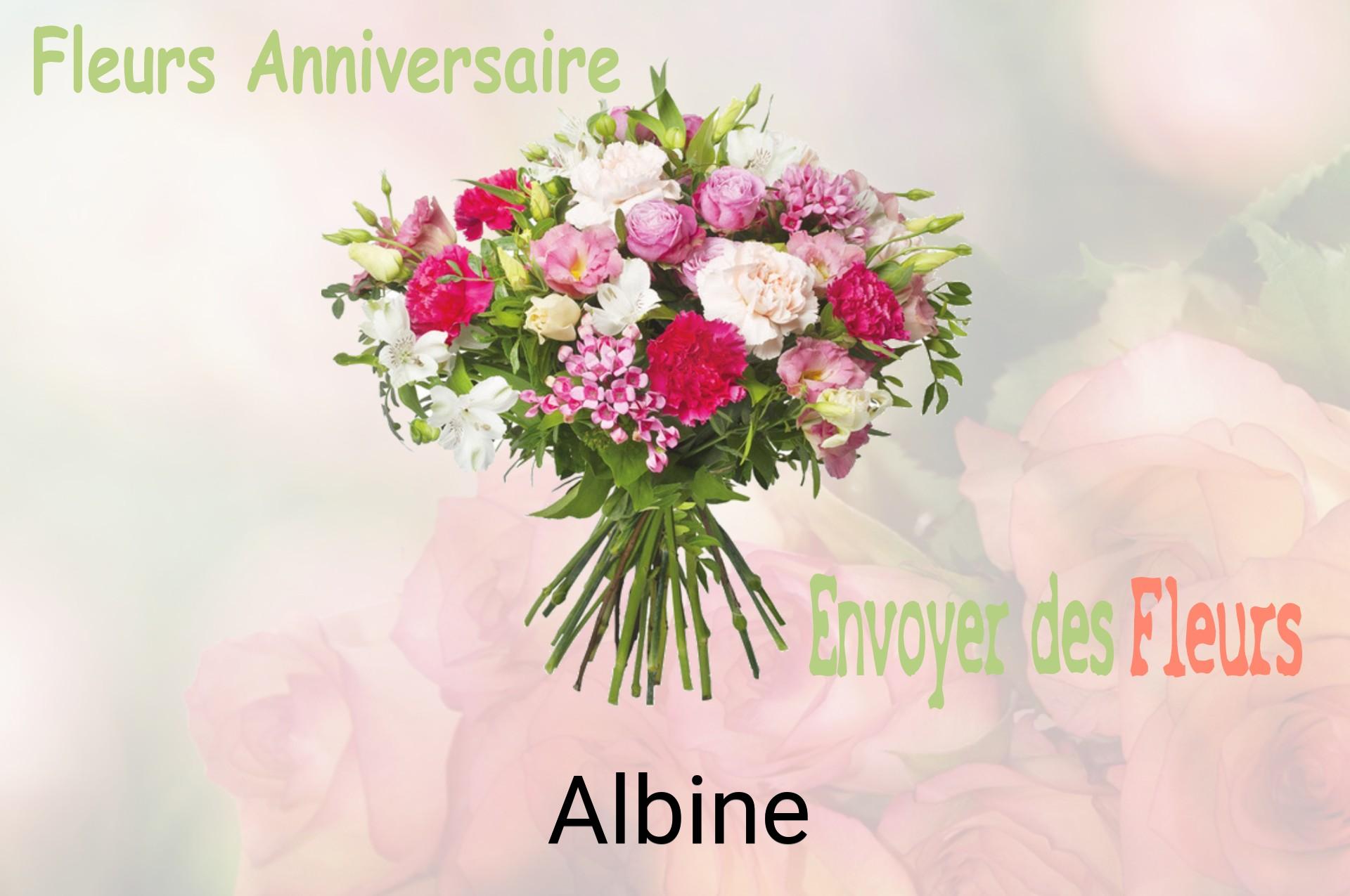 Bouquet de fleurs d’anniversaire livré à Albine