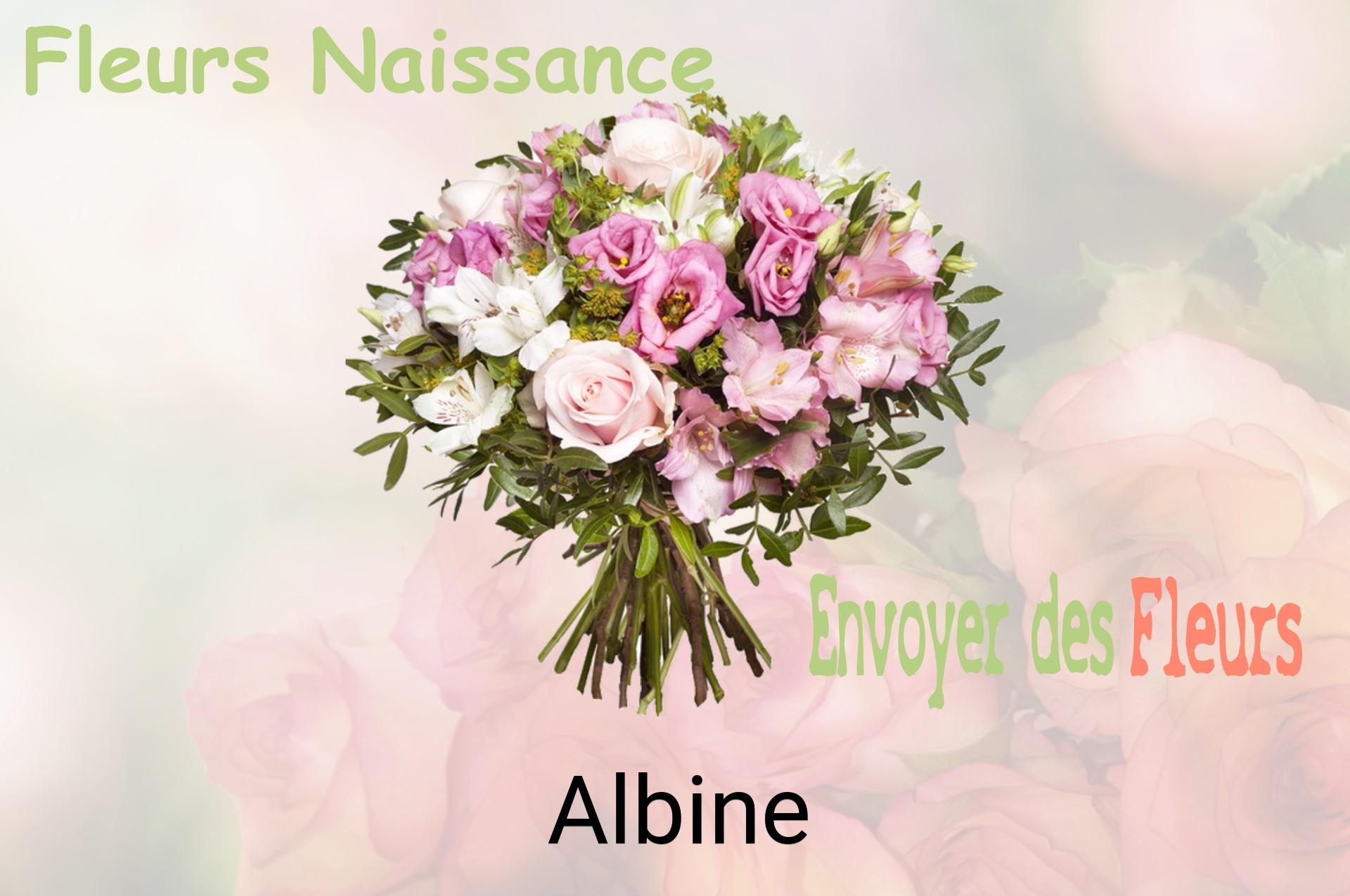 Bouquet de fleurs de naissance livré à Albine